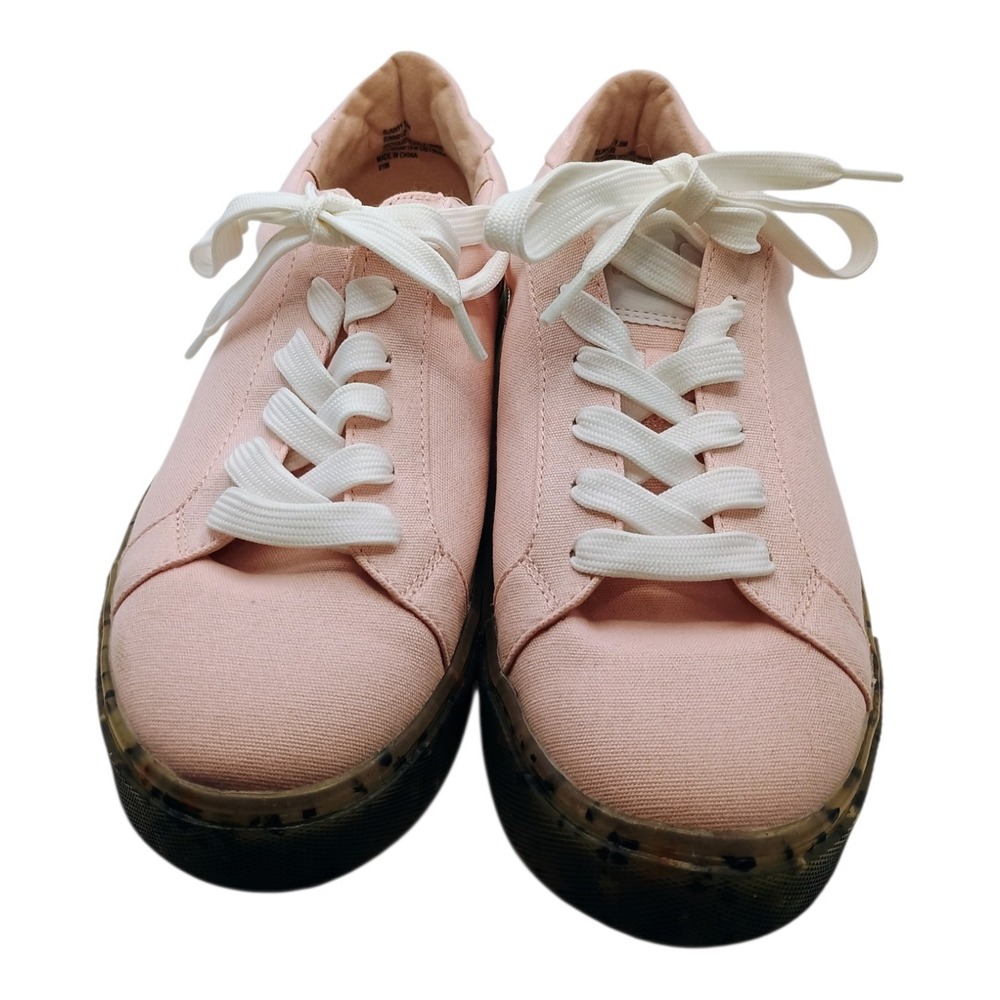 New Cool Planet Steve Madden Sunnyy Sneakers Women's 7.5M Pink Speckled Soles